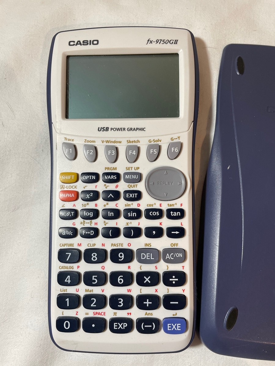 Casio FX-9750GII Graphing Calculator w/ Cover Tested