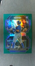 2022 Panini Prizm Tier II Green Prizm #144 Johneshwy Fargas RC Cubs