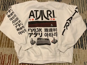 white atari hoodie