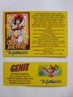 * * 'GENIE' Gottlieb 1979 Custom Instruction/Apron Cards * * (New)