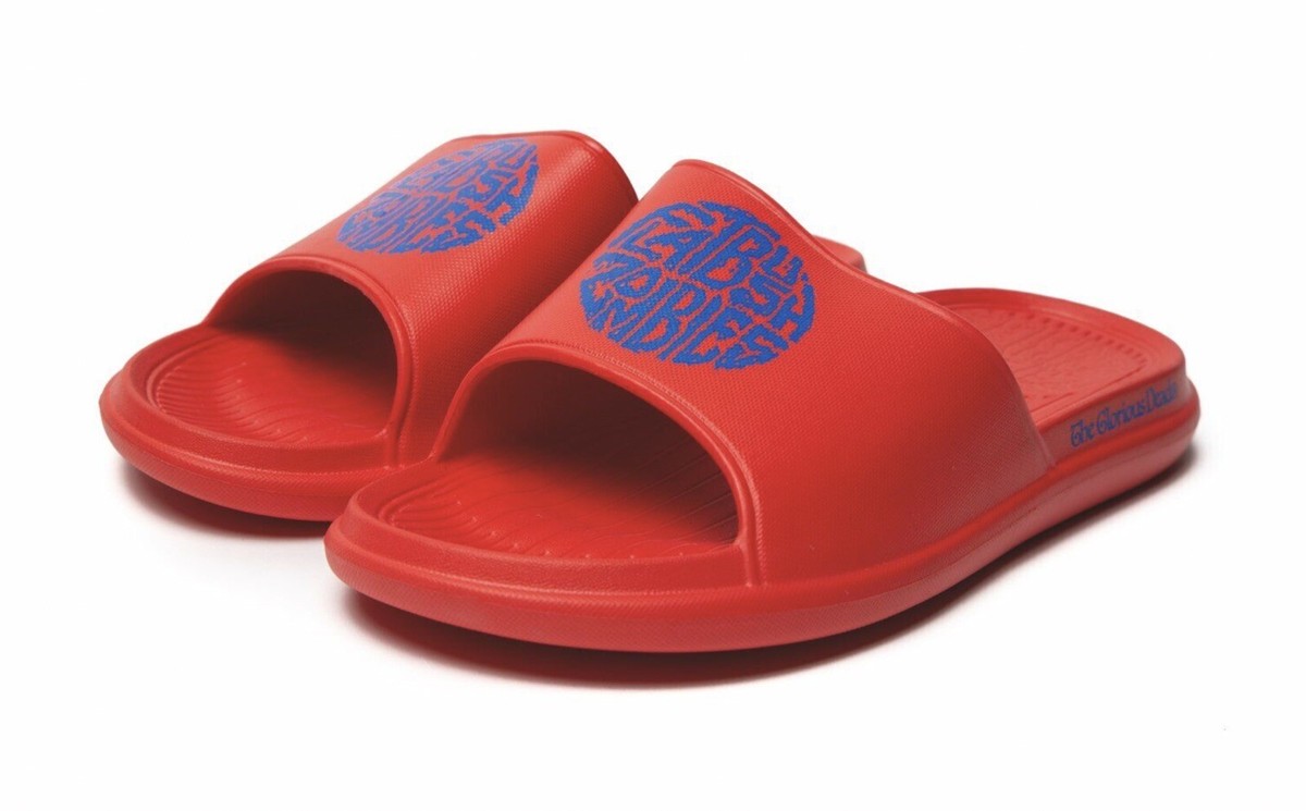 Flatbush Zombies FBZ CHANKLAS Jupiter Sound Red Slides Sandals L 9.5-10.5 Flatbush Zombies FBZ CHANKLAS Smoke Break Black Slides  main image 3