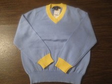 BROOKS-BROTHERS-Boys-Tipped-V-Neck-Sweater-Gray-Blue-XS S M L-NWT