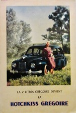 1950 HOTCHKISS GREGOIRE 2 LITRES PROSPECTUS  ORIGINAL