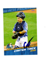 Carter Trice 2024 Myrtle Beach Pelicans signed autograph baseball card b