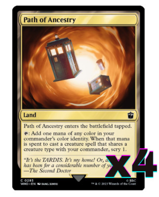 MTG - Path of Ancestry - Universes Beyond: Doctor Who - Near Mint - Playset (X4)