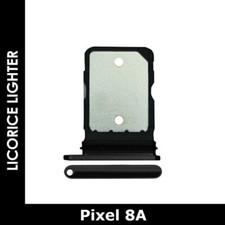Sim Card Tray Slot Replacement for Google Pixel 8A GKV4X G6GPR G8HHN G576D Black