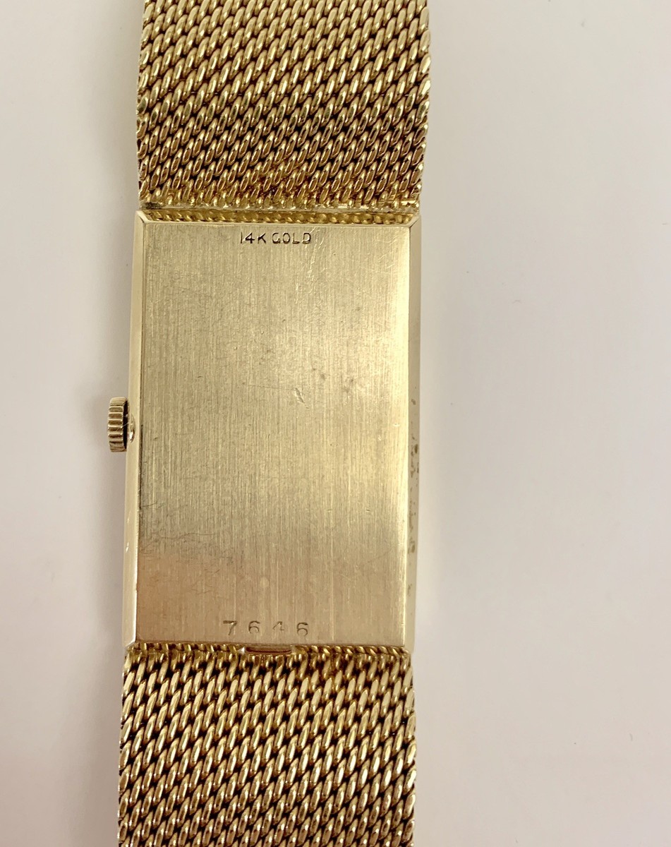 14K YELLOW GOLD UNIVERSAL GENEVE UNISEX VINTAGE SWISS WATCH