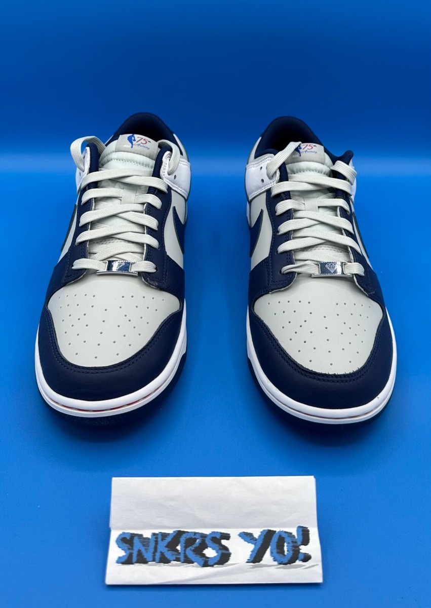Nike Dunk Low NBA EMB 75 Anniversary Nets (DD3363-001) Men's Sizes
