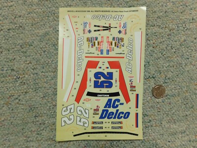 Revell Monogram Decals 1/24 1/25 #52 AC-Delco Race Truck F49