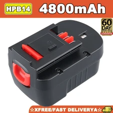14.4Volt For BLACK DECKER 4800mAh A144 Slide Battery NiMH HPB14 FSB14 HPB14-OPE