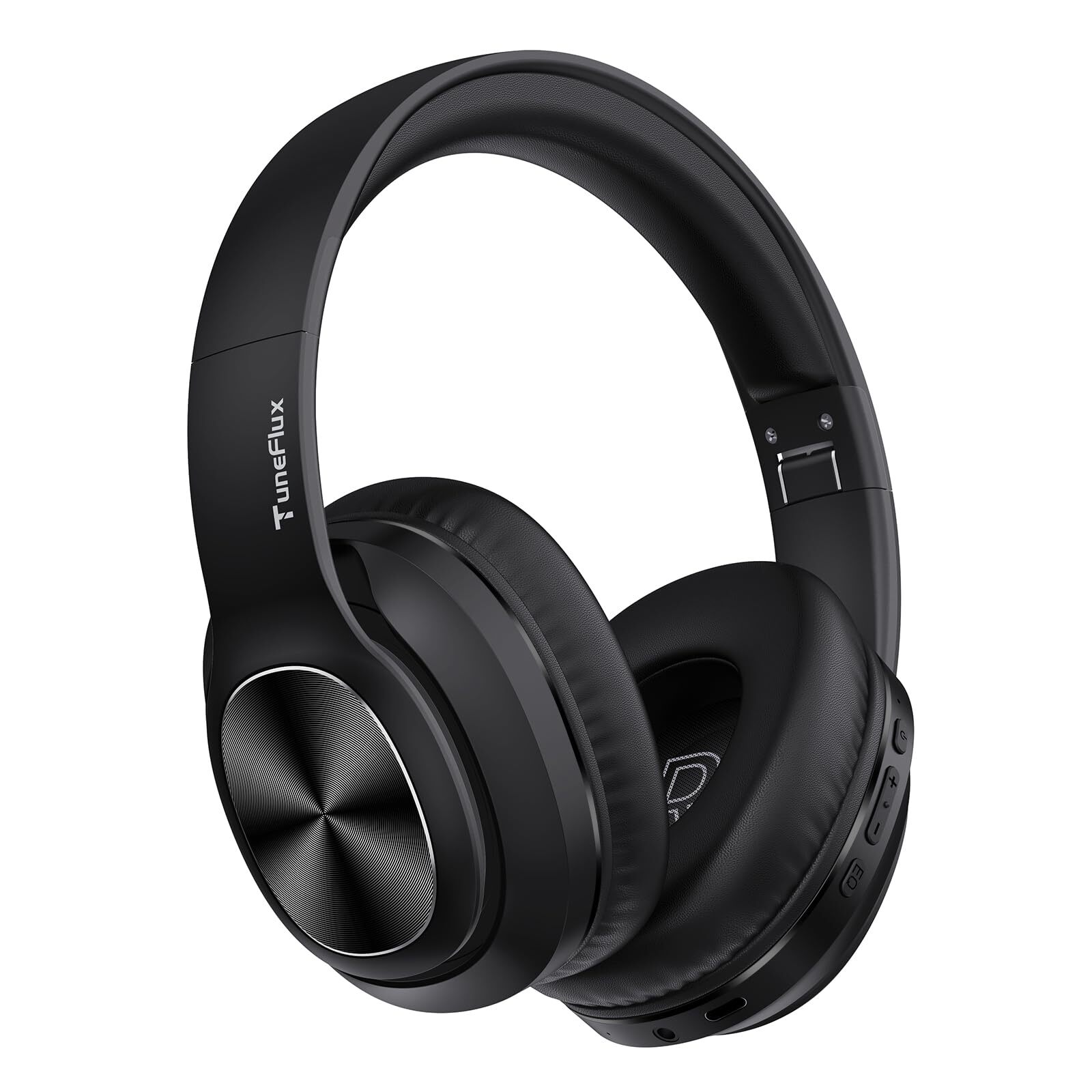 TuneFlux Wireless Over-Ear Bluetooth Headphones with 80H Playtime and 3EQ Sound Modes