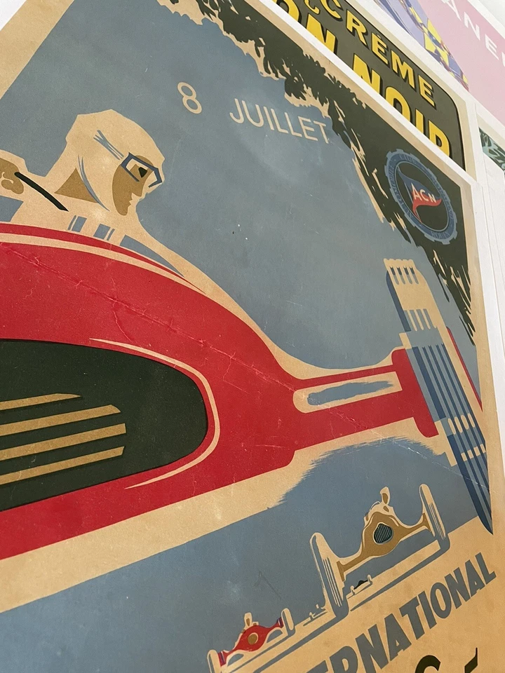 affiche ancienne/affiche Automobile/course/garage/Rouen - Photo 4/4