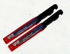 Set Of 2 Diamond Cut Carving Slicer Knife 8" Surgical Stainless Steel Blade