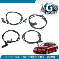 For 07-13 Mercedes W204 C300 C350 4 ABS Wheel Speed Sensor Front Rear Left&Right