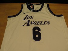 Boys Los Angeles Lakers Nike City Edition Jersey 6 LeBron James Youth Size