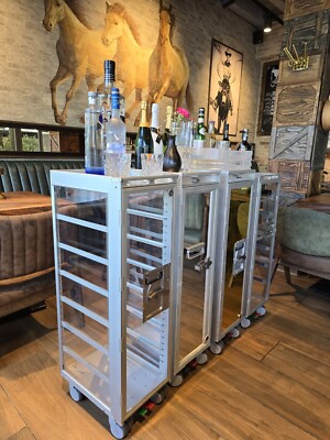 Flugzeug trolley NEU, Aircraft Cart NEW, ALL SIDES TRANSPARENT