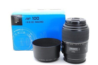 ■ソニー用 マクロ　MINOLTA AF MACRO 100mm F2.8 D Near Mint] Minolta AF 100mm f2.8 D Macro Lens Sony A Mount Lens