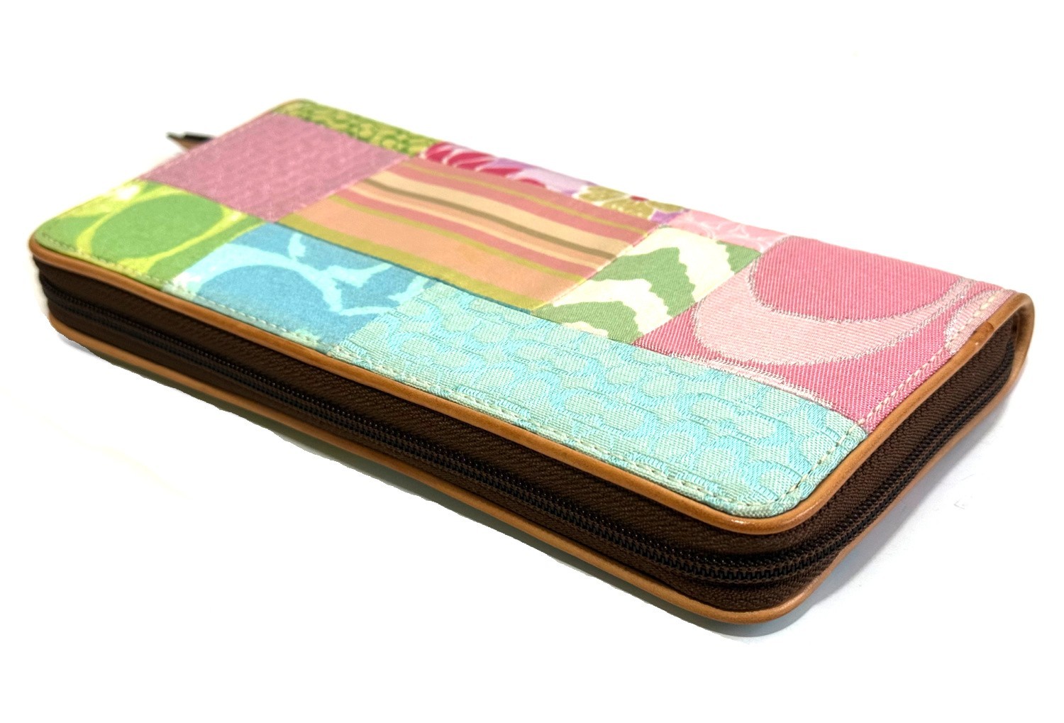 RARE Coach Y2K Hamptons Multi Patchwork Accordion… - image 9