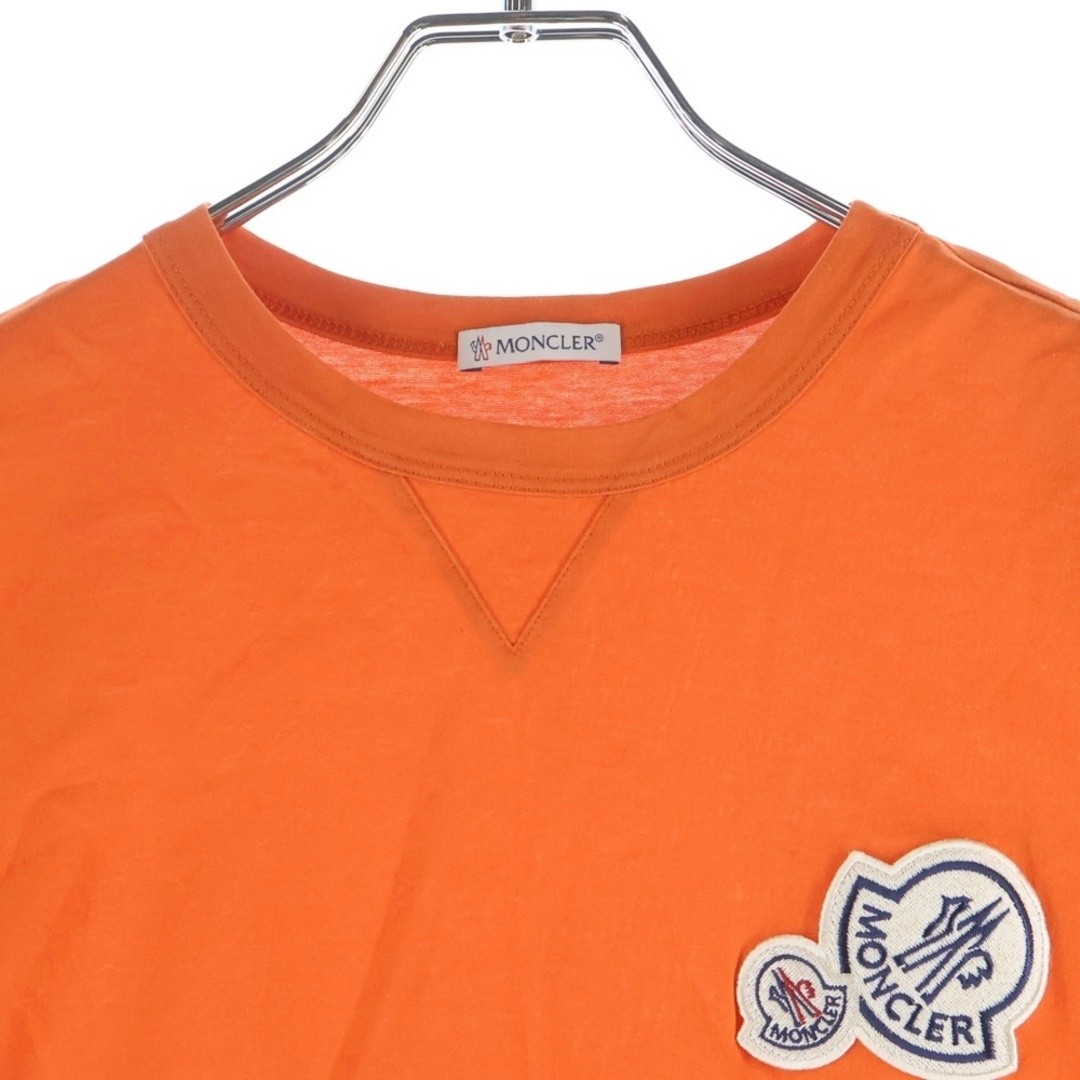 Moncler 18SS Emblem Logo Crew Neck Short Sleeve T-shirt Top Orange Used 4216a99f thumbnail 3