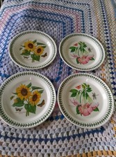 Portmeirion Botanic Garden Dinner Plates x 4 - Sunflower & Arborea BNWOT