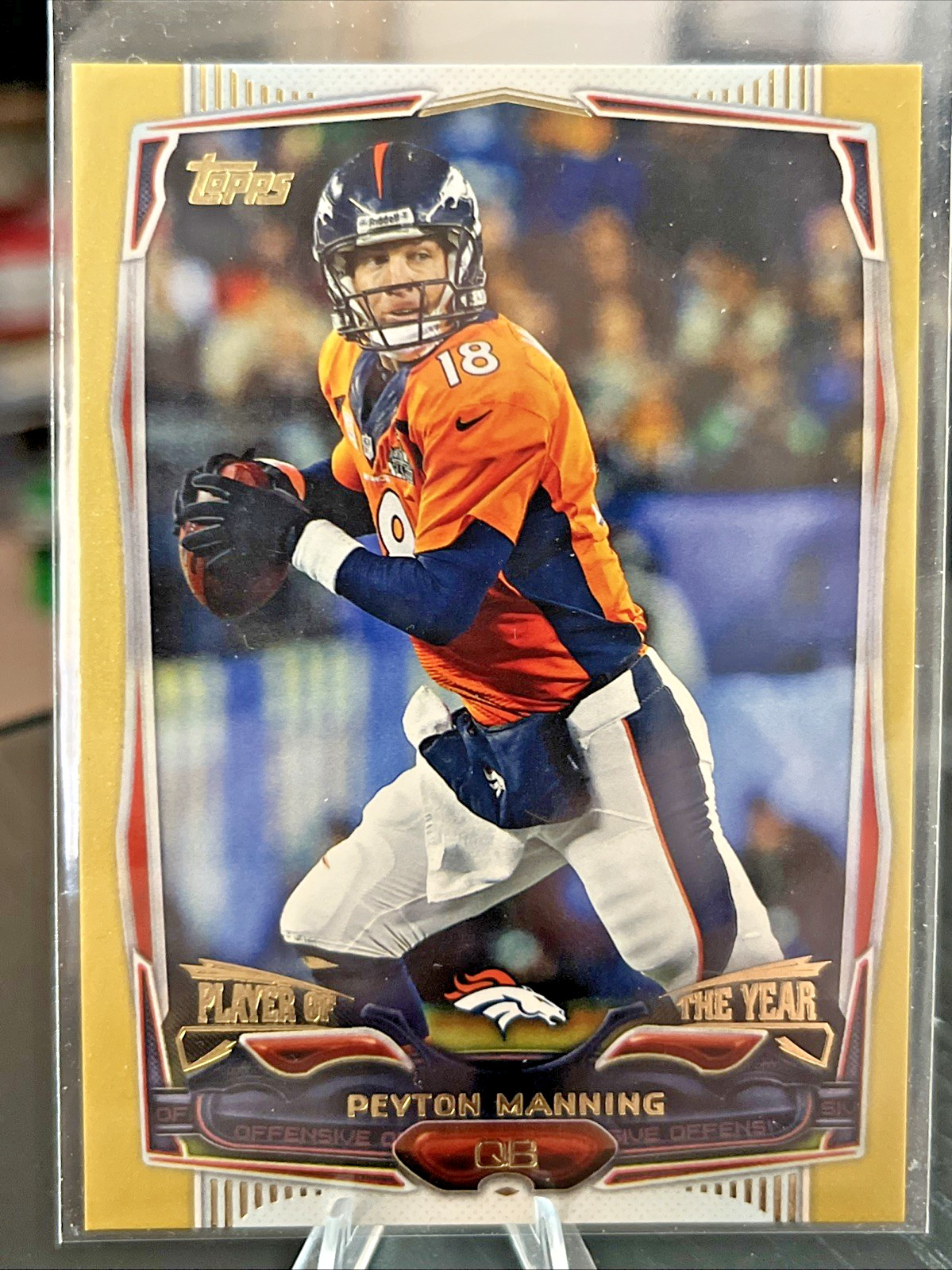 2014 Peyton Manning Topps Gold 0384/2014