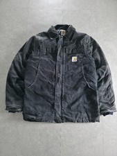 Carhartt Traditional Jacket Arctic Quilt Lined Duck Canvas Faded Charcoal