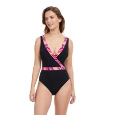 Profile by Gottex One Piece Swimsuit Size 8 Palm Springs Deep Beach Resort NEW