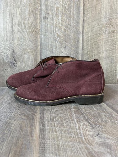 Men Dr. Martens Boots Burgundy Leather 45