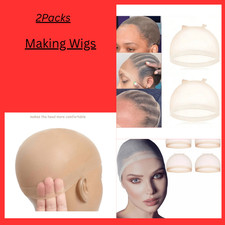Packs Natural Skin Tone Mesh Stocking Cap For Making Wigs Dancing And Holiday