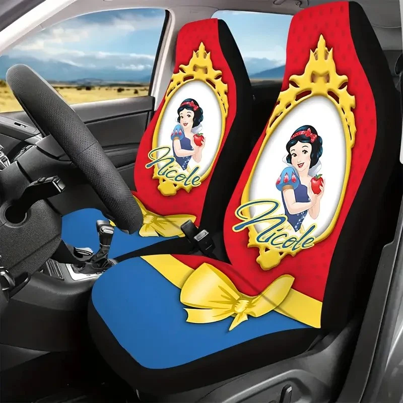 Personalized Snow White Princess Magical Mirror Car Seat Covers
