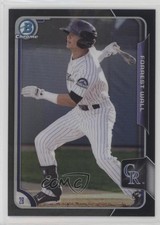 2015 Bowman Chrome Prospects Asia Exclusive Black Refractor Forrest Wall 4g3