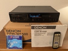 Denon CD Player CD Recorder CDR-W1500 PCM Audio Technology Rewritable + Remote