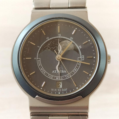 Citizen Attesa Moon Phase Titanium Quartz Watch 2870-269284 Citizen Attesa Moon Phase Titanium Quartz Watch 2870-269284