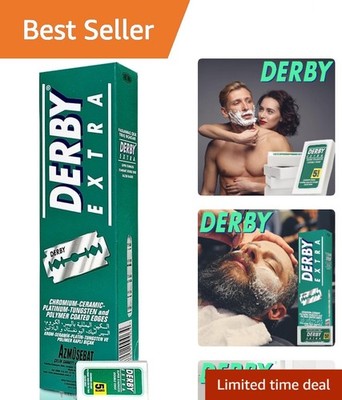 Expertly Crafted Extra Double Edge Razor Blades - 100 Count for a Smooth Shave