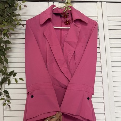 Rare Richard Tyler Delta Connection Pink Wrap Flight Attendant Dress 6T |  eBay