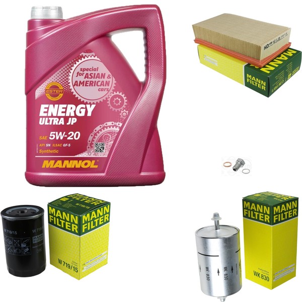 Inspektionspaket 5L Mannol Ultra JP 5W-20 FüR BMW E30 320I 325I 318I E34 520I-image