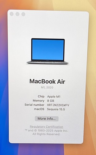 Apple MacBook Air A2337 2020 13" M1 3.2GHz 256GB / 8GB - Grey - AT020 - Afbeelding 7 van 11