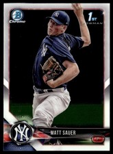 2018 Bowman Chrome Prospects Matt Sauer New York Yankees #BCP102