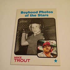 MIKE TROUT 2022 Topps Heritage Boyhood Photos of the Stars #341 LA Angels