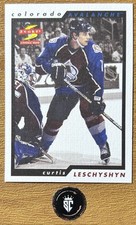 Curtis Leschyshyn 1996-97 Pinnacle Score Golden Blades #216 Colorado Avalanche