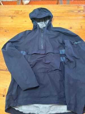 Rapha Explore Hooded Gore Tex Jacket Womens Medium Navy Blue Cycling Performance