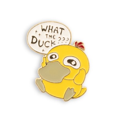 Pokémon Psyduck  What the Duck  Funny Enamel Pin Cute Yellow Cartoon Badge