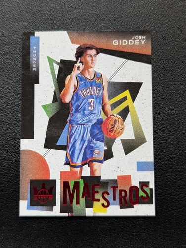 2021-22 Panini Court Kings Josh Giddey Maestros Ruby /149 SP #10 Thunder