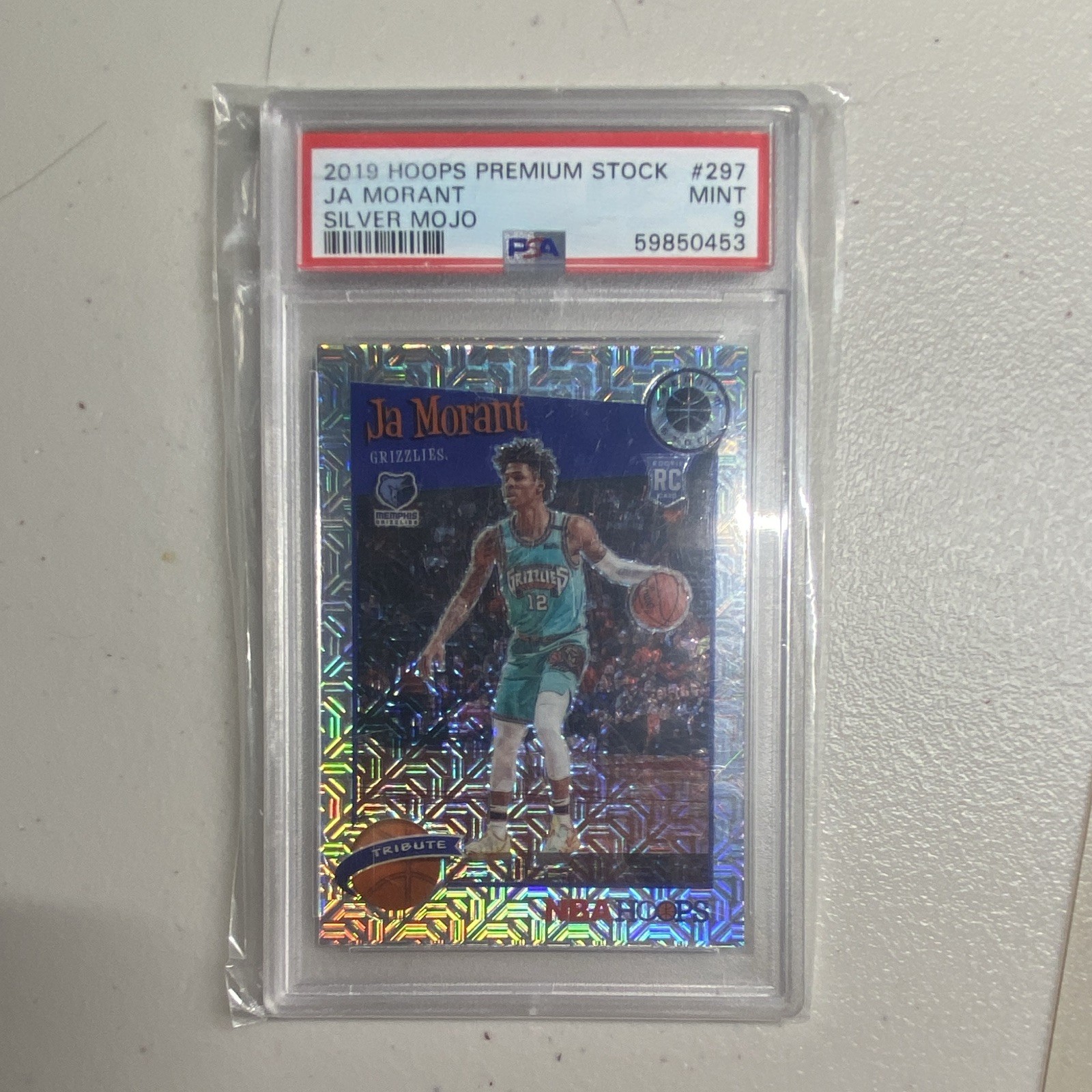 2019-20 Hoops Premium Stock Hoops Ja Morant #297 Silver Mojo