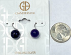 Giani Bernini Sterling Silver Amethyst Bead Drop Earrings NWT Gift Box — photo 4
