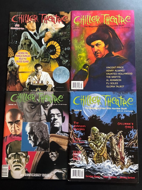 CHILLER THEATRE MAGAZINES LOT OF 4 (#3, #4, #6, #13)