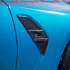 For 2021-2026 Bmw M4 G82g83 Real Carbon Fiber Fenser Side Vents Leftright Set