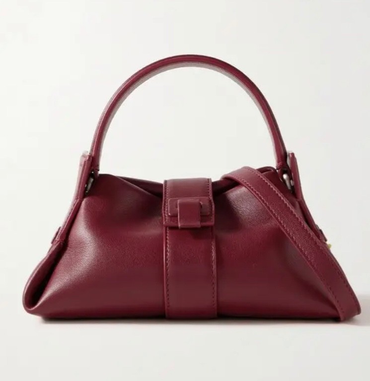 Proenza Schouler Park mini bag leather shoulder bag in burgundy. RETAIL  $1400