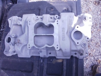 SBC CHEVY V-8 327 350 WEIAND 8004 ALUMINUM DUAL PLANE INTAKE