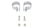Chrome 1 7/8 inch Exhaust Clamp Set for Harley Davidson